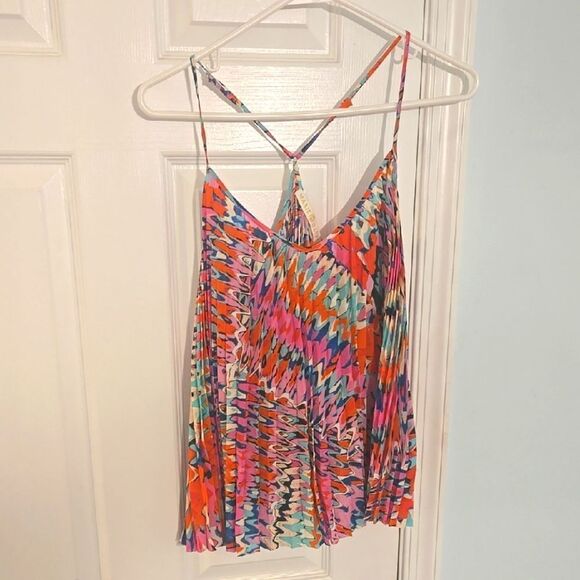 Marie Oliver Red and Pink Pleated Camisole - Picture 1 of 4